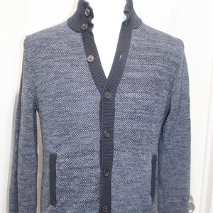 Brooks Brothers Supima Cotton Cashmere Cardigan Sweater Birds Eye Mens Size M